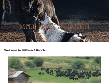 Tablet Screenshot of milliron-sranch.com